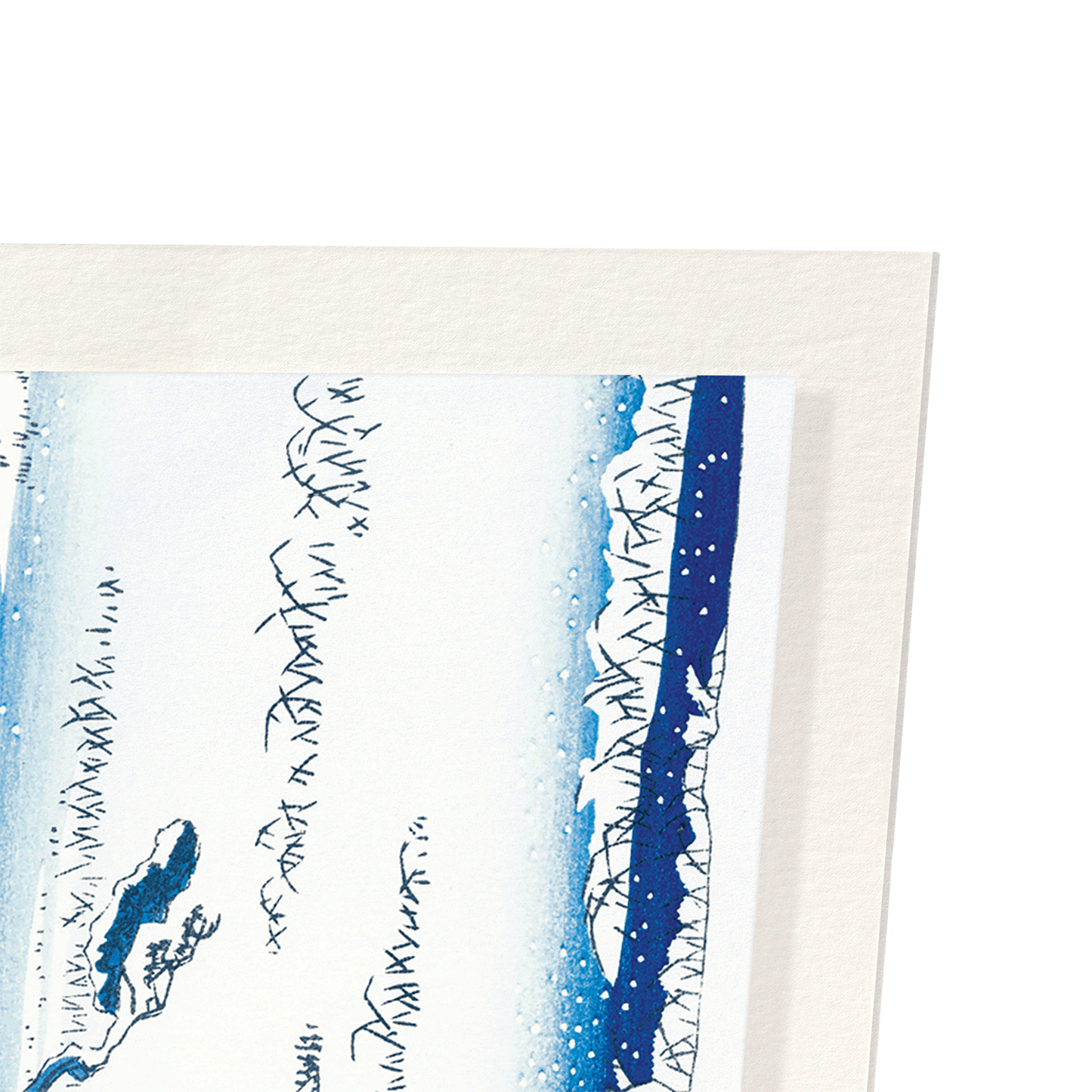 SNOW SCENE AT BENZAITEN SHRINE: Japanese Art Print