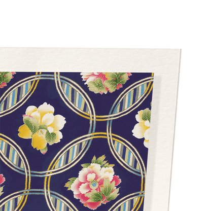 CIRCULAR FLORAL PATTERN (C.1920): Pattern Art Print