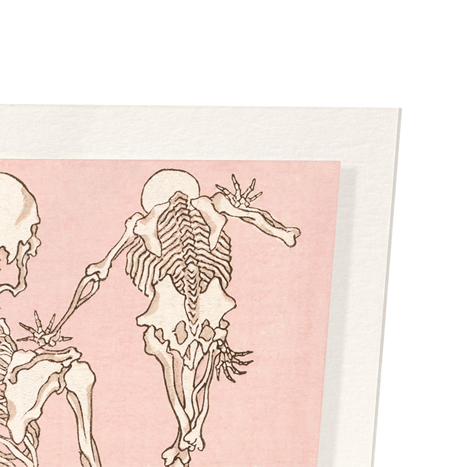 STUDY OF SKELETONS BACK (1881): Japanese Art Print