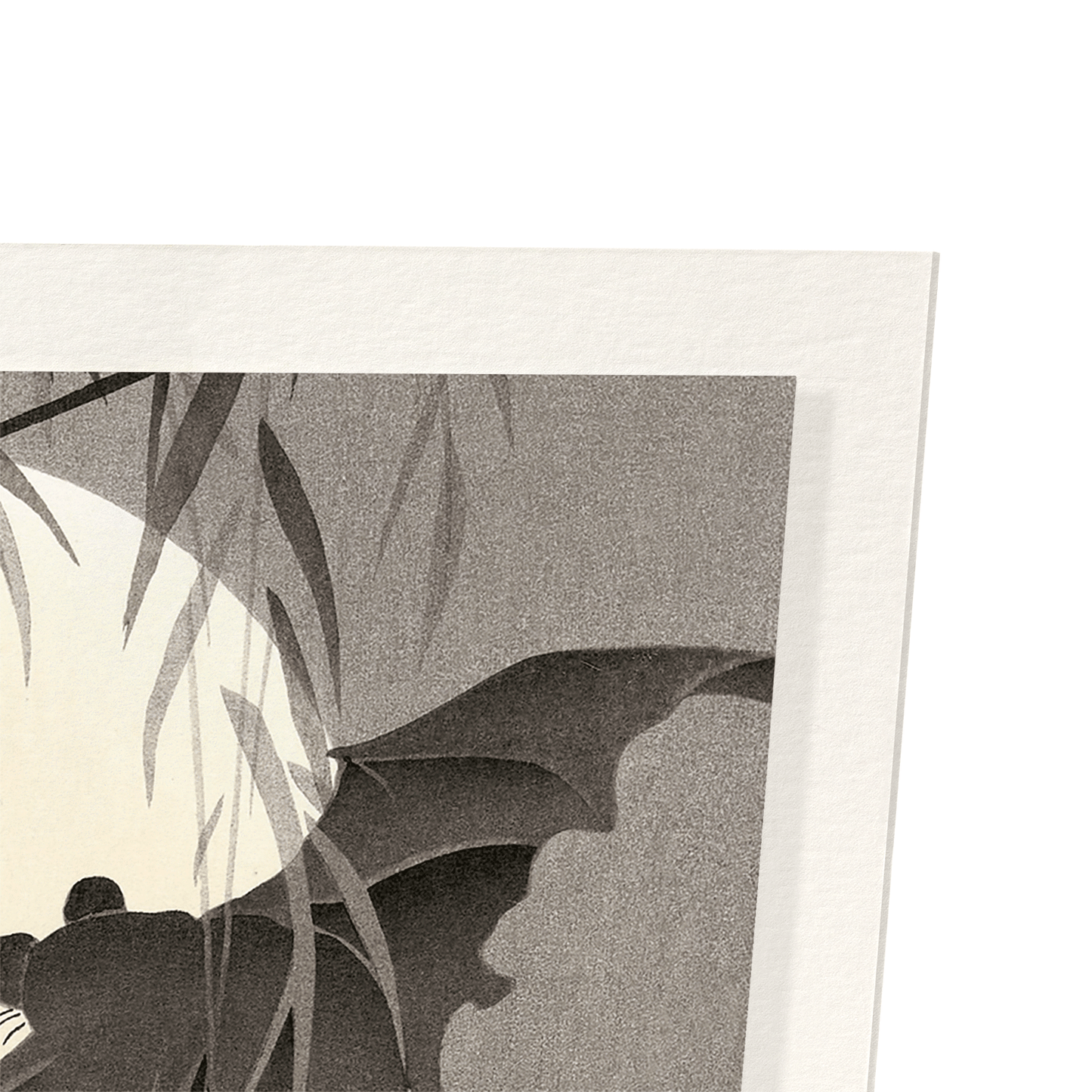 TWO BATS IN FULL MOON (C.1910): Japanese Art Print