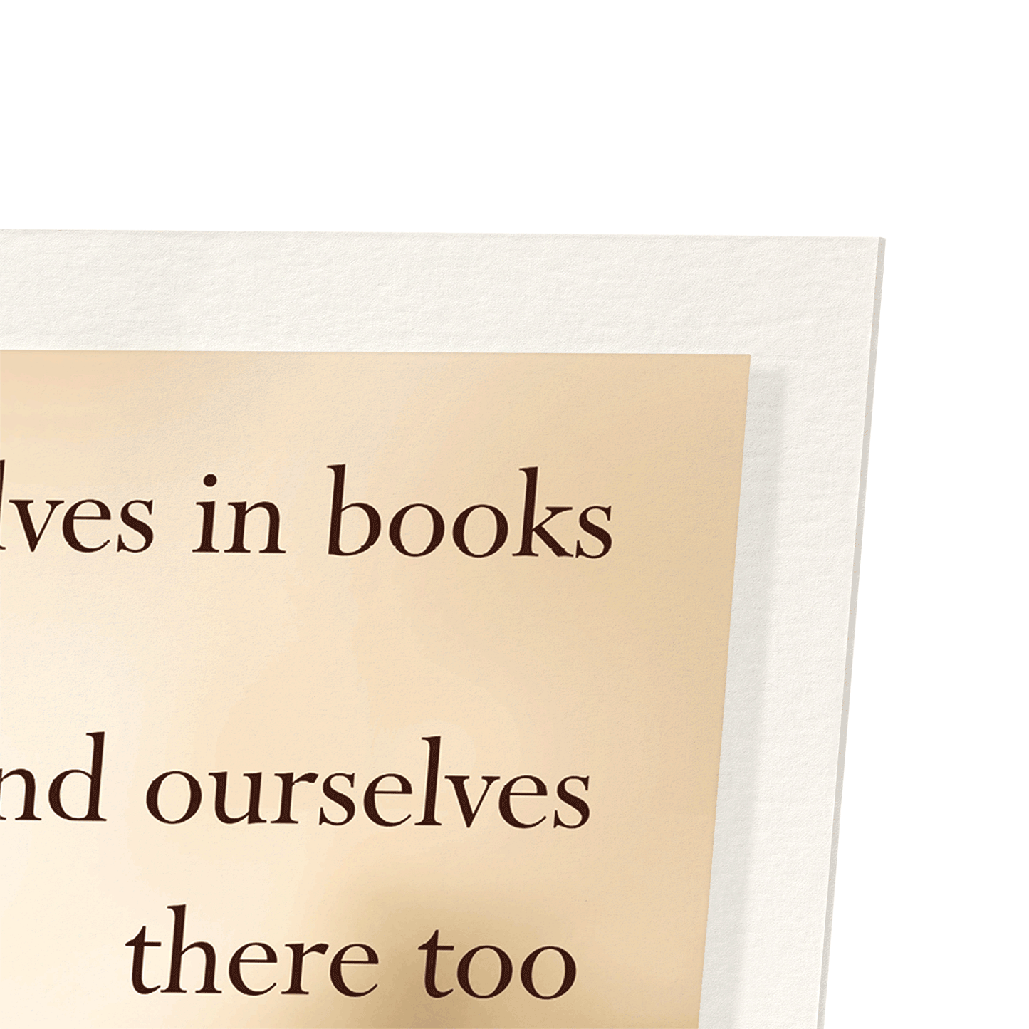 FINDING OURSELVES IN BOOKS: Photo Art Print