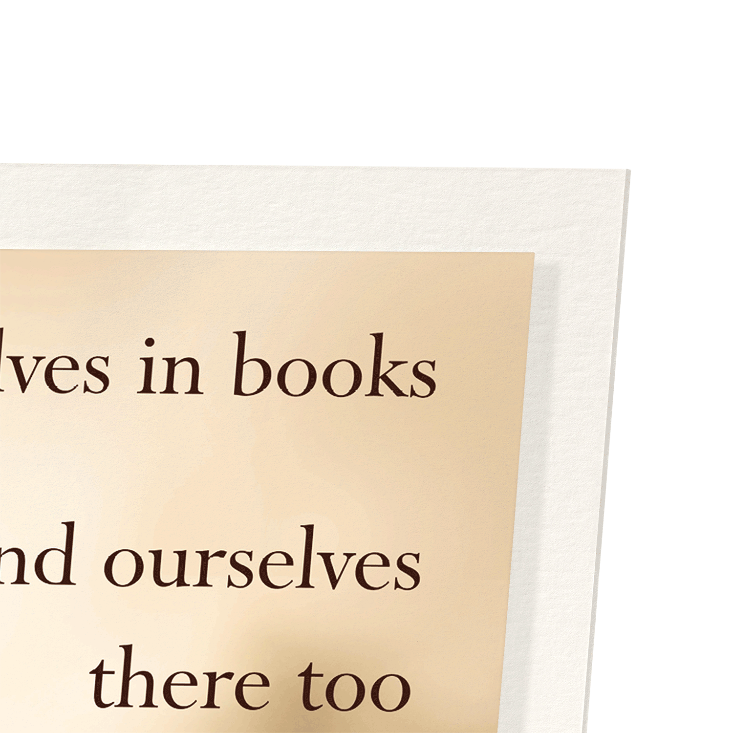 FINDING OURSELVES IN BOOKS: Photo Art print