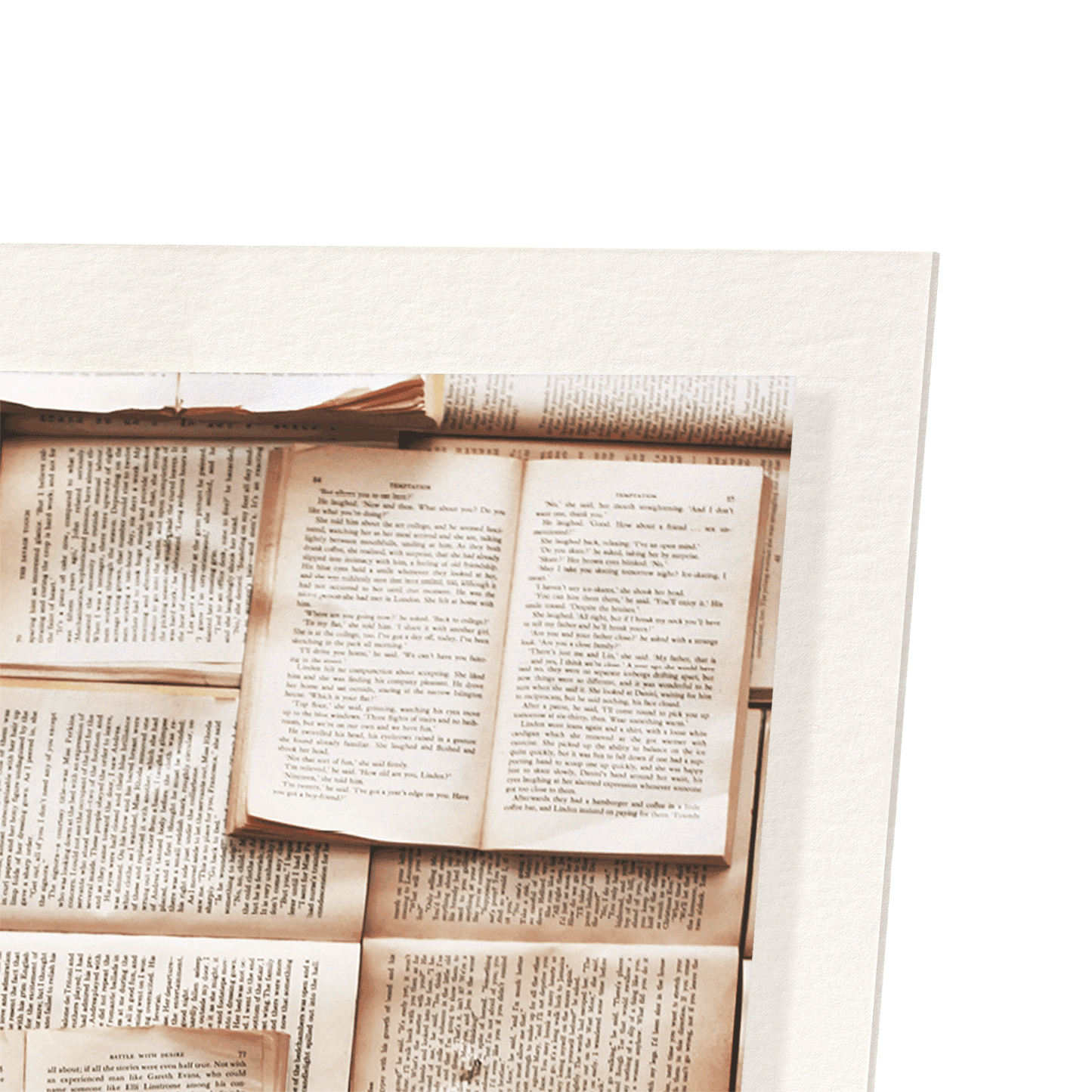 PAGES OF BOOKS: Photo Art Print