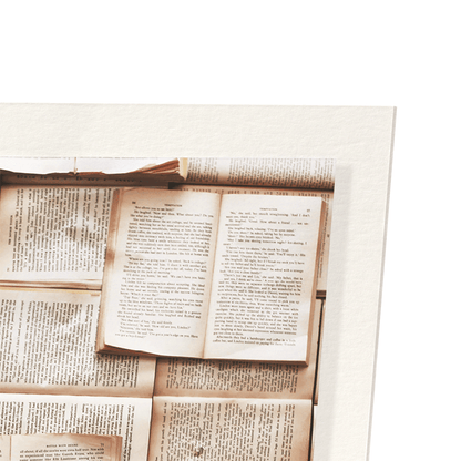 PAGES OF BOOKS: Photo Art Print