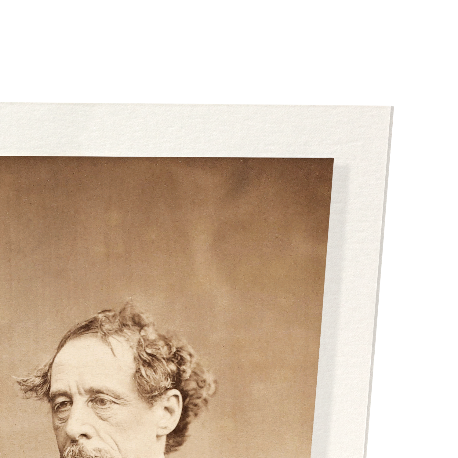 PORTRAIT OF CHARLES DICKENS (C. 1860): Photo Art print