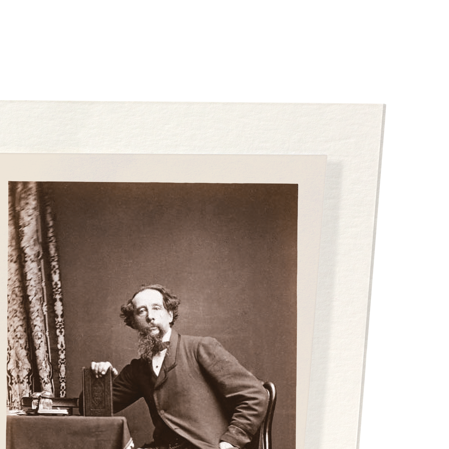 PHOTOGRAPHS OF CHARLES DICKENS: SET B (1858): Photo Art Print