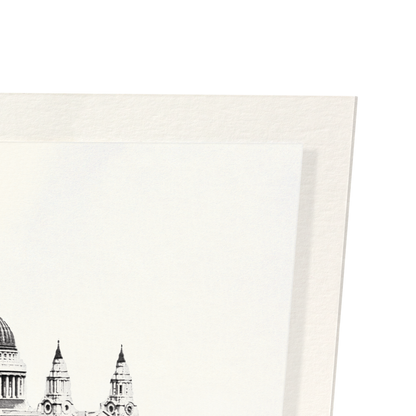 VIEW OVER ROOFTOPS OF LONDON (1865): Photo Art Print
