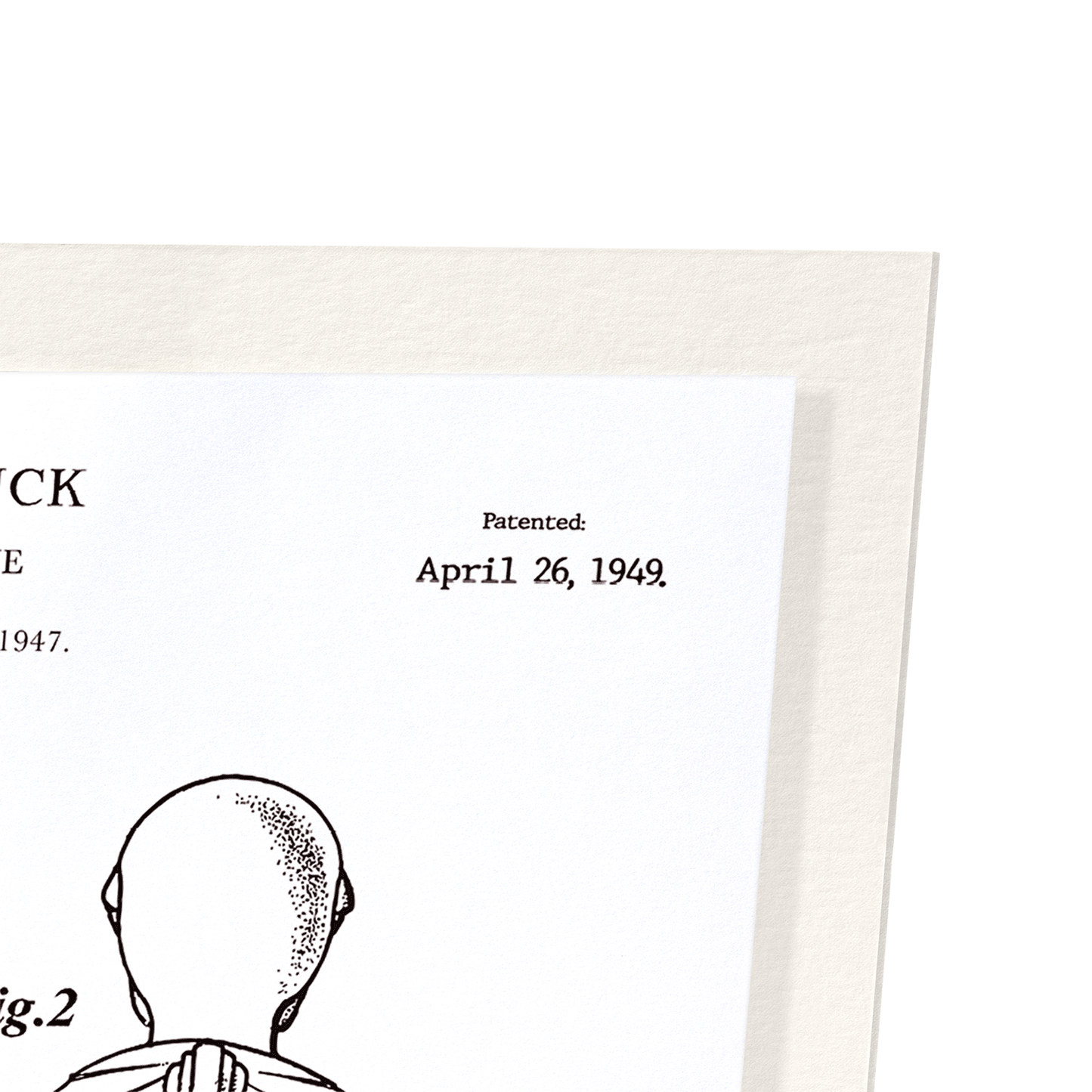PATENT OF TOY DUCK (1949): Patent Art Print