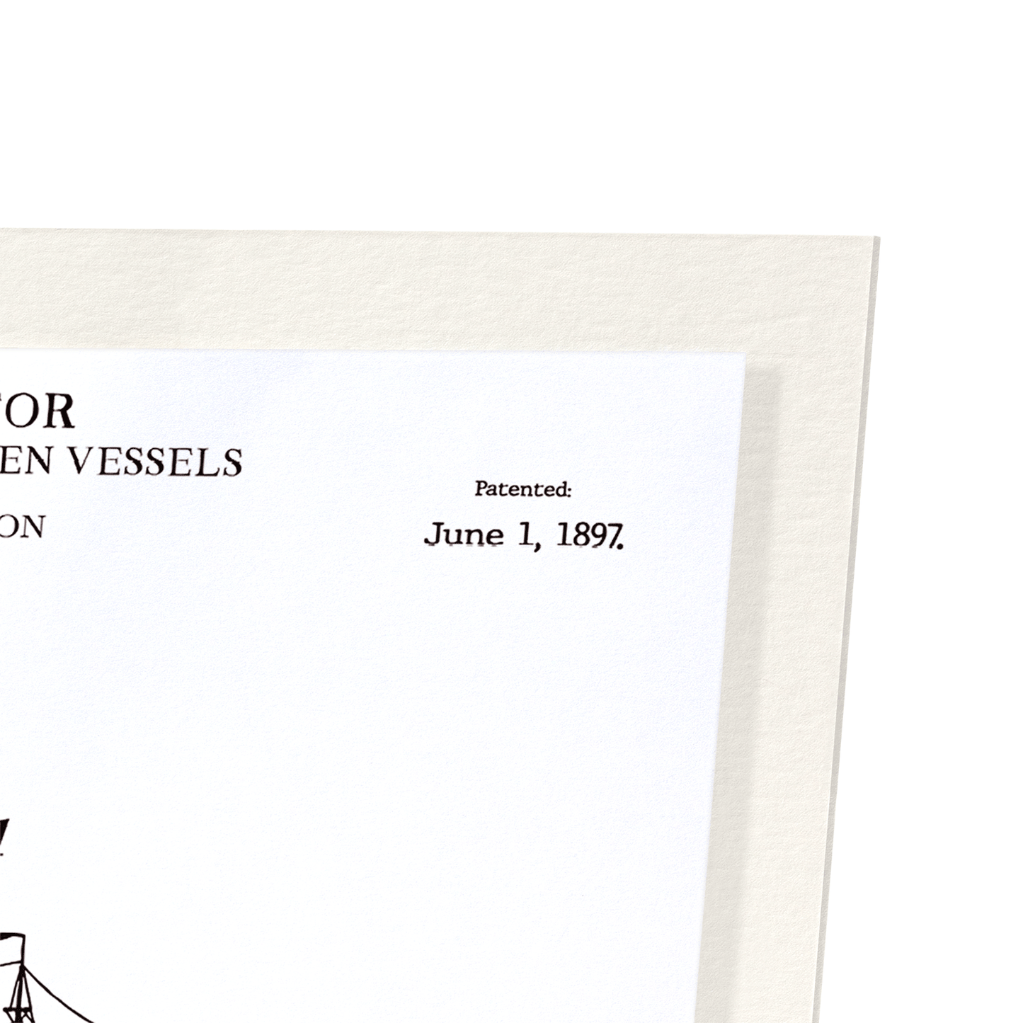 PATENT OF BUOY (1897): Patent Art Print