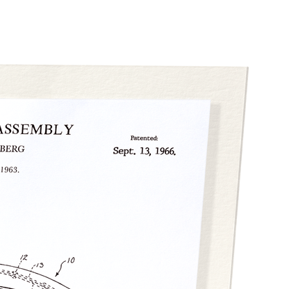 PATENT OF HEADPHONE (1966): Patent Art Print