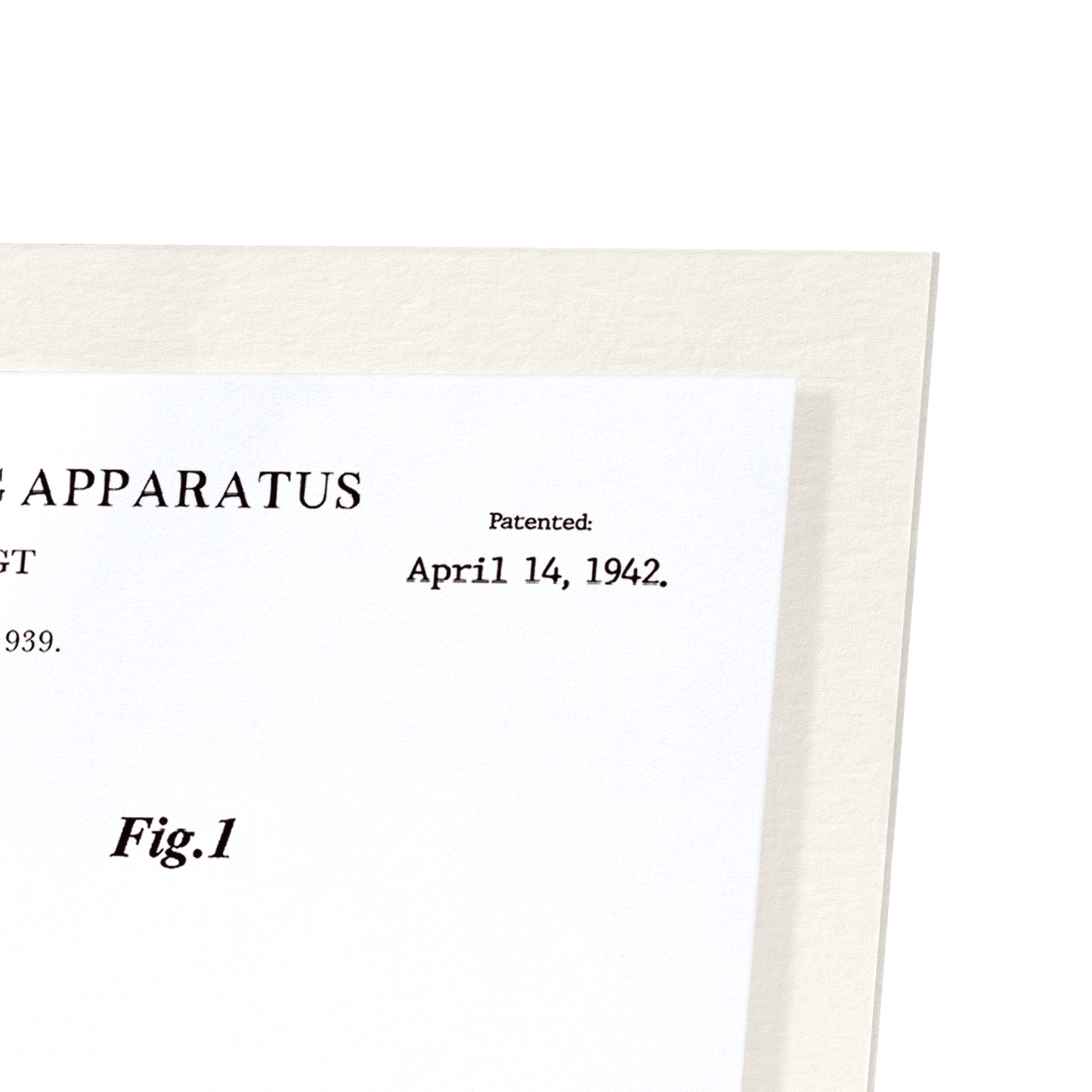 PATENT OF HORSE TRAINING APPARATUS (1942): Patent Art Print
