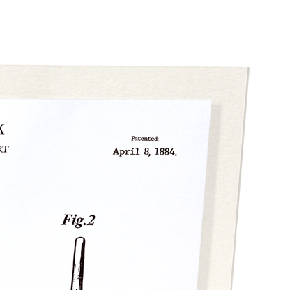 PATENT OF FORK (1884): Patent Art Print
