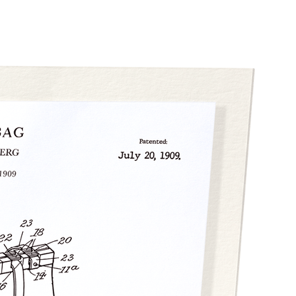 PATENT OF HANDBAG (1909): Patent Art Print