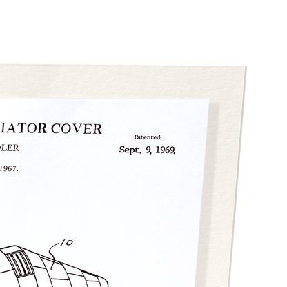 PATENT OF SPACECRAFT RADIATOR COVER (1969): Patent Art Print