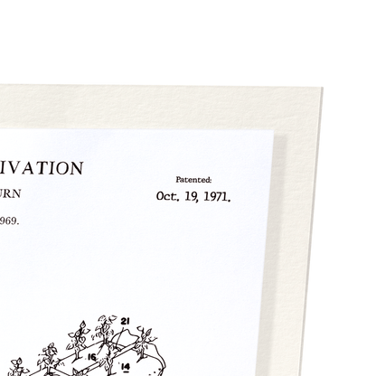 PATENT OF PLANT CULTIVATION (1971): Patent Art Print