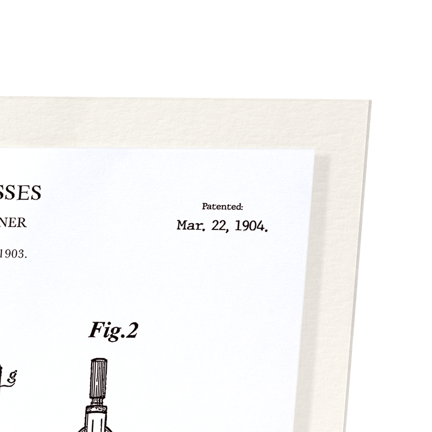PATENT OF COMPASS (1904): Patent Art Print