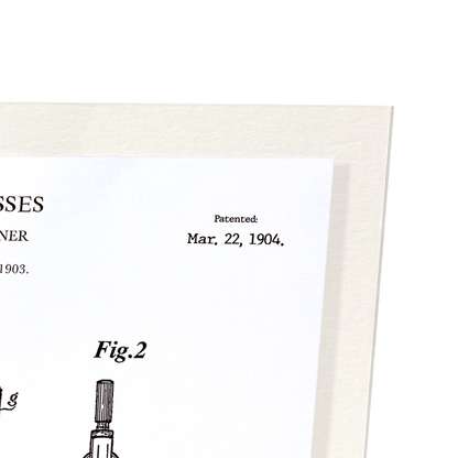 PATENT OF COMPASS (1904): Patent Art Print