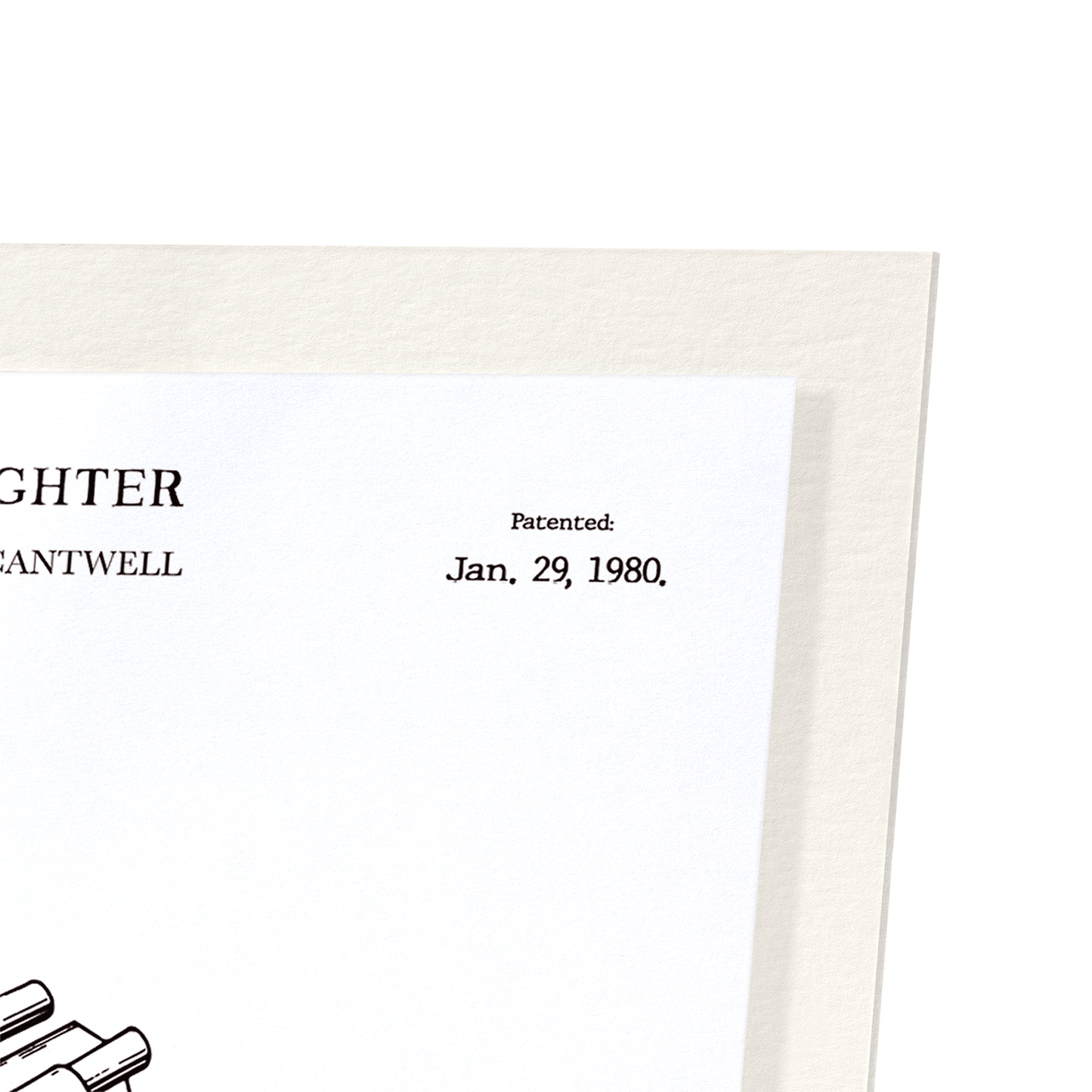 PATENT OF X-WING FIGHTER (1980): Patent Art Print
