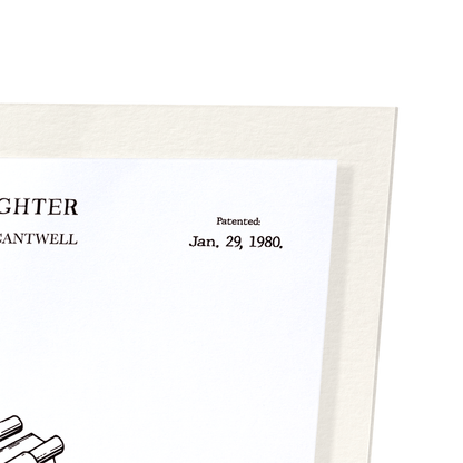 PATENT OF X-WING FIGHTER (1980): Patent Art Print