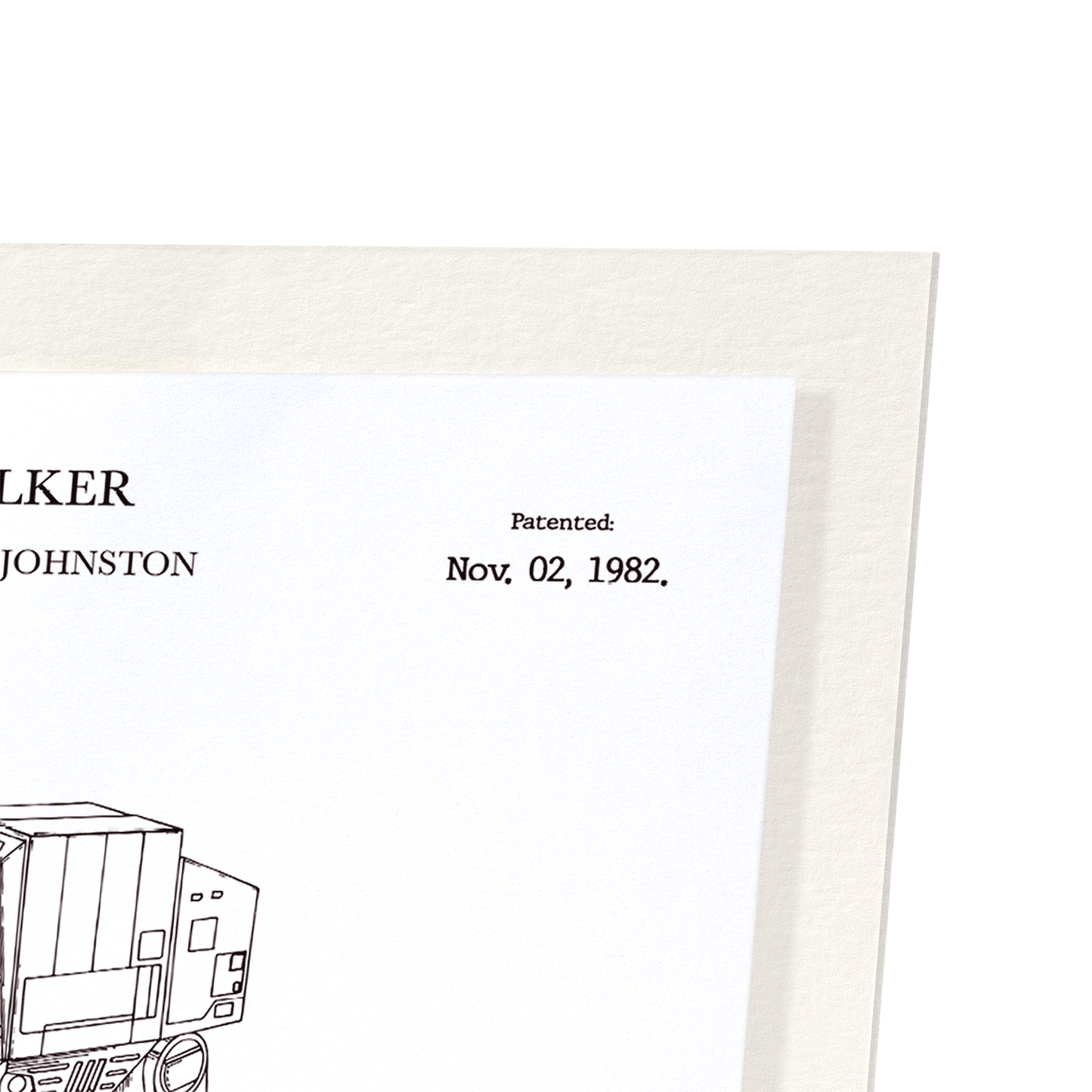 PATENT OF AT-AT WALKER (1982): Patent Art Print