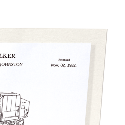 PATENT OF AT-AT WALKER (1982): Patent Art Print