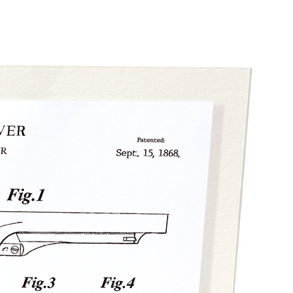 PATENT OF REVOLVER (1868): Patent Art Print