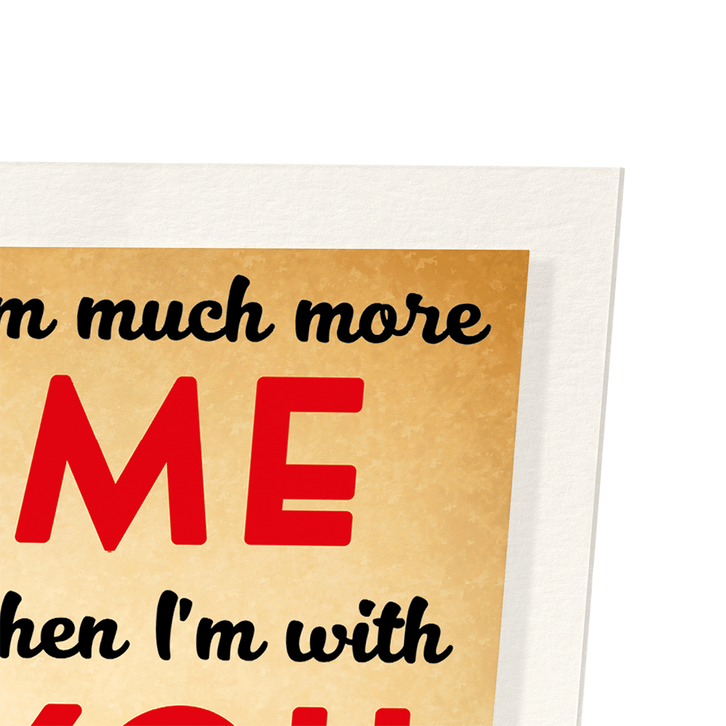 ME WHEN WITH YOU: Vintage Art Print