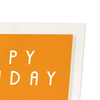 SLICE OF BIRTHDAY BOOK: Modern deco Art Print