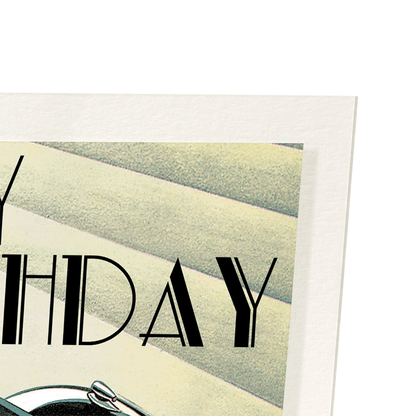 BIRTHDAY CAR: Vintage Art Print