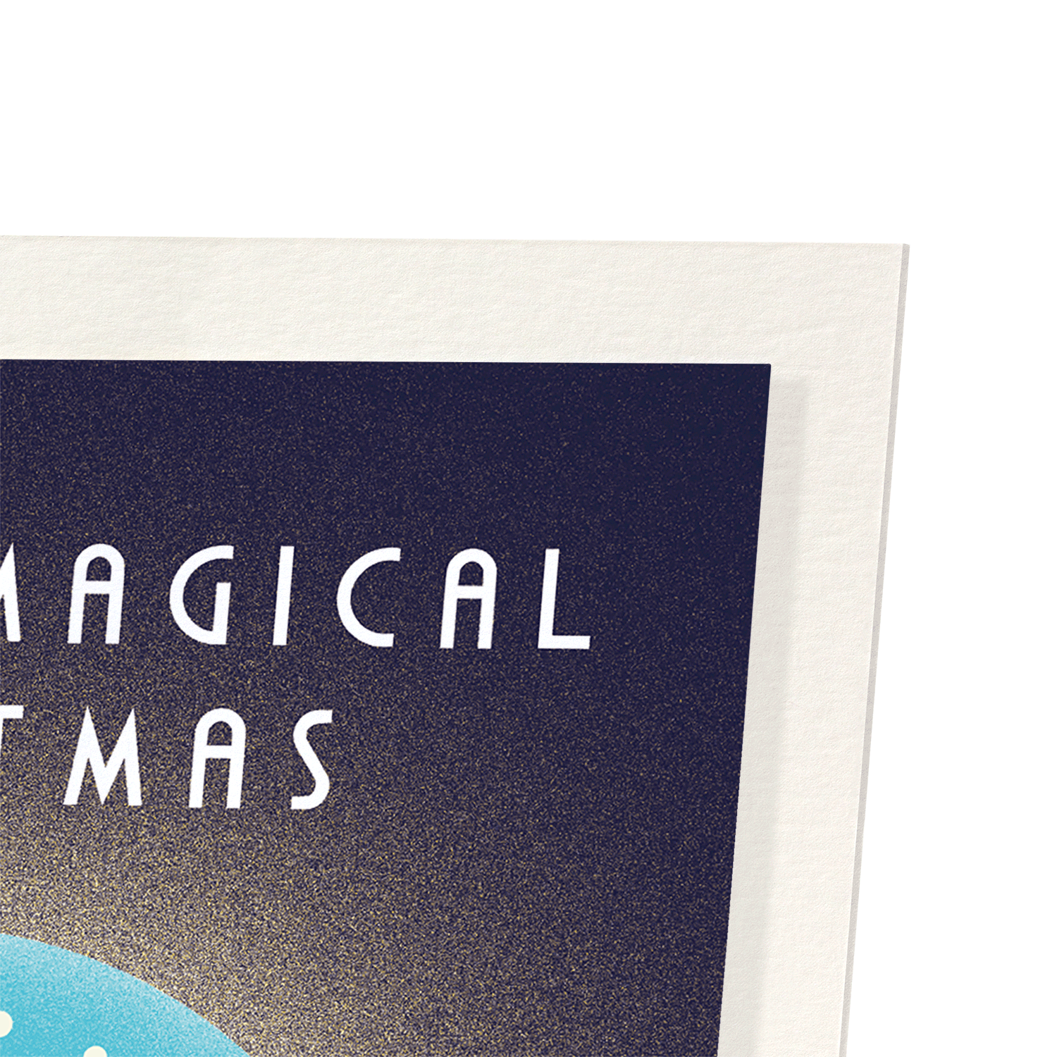 MAGICAL CHRISTMAS GLOBE: Modern deco Art Print