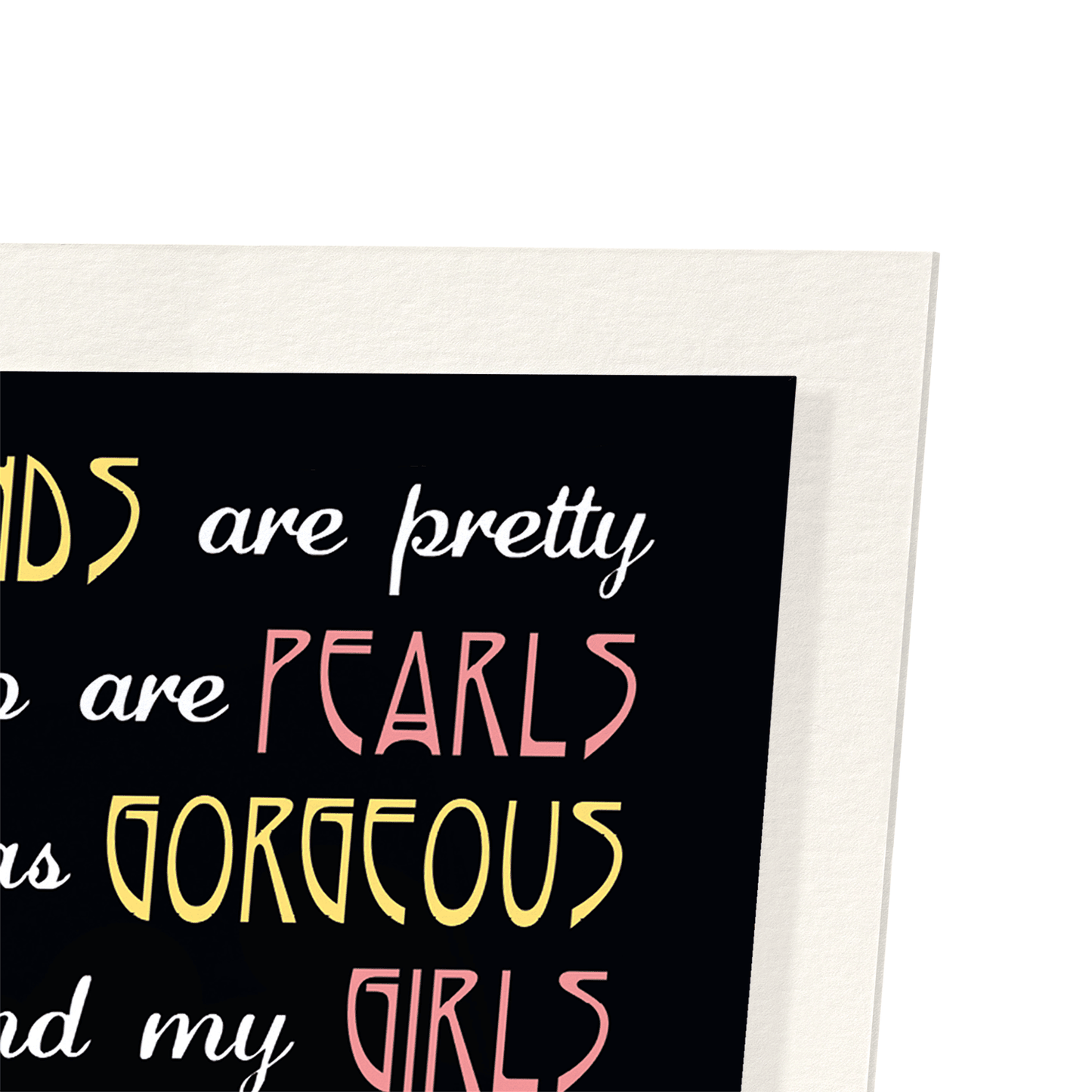 ME AND MY GIRLS: Vintage Art Print