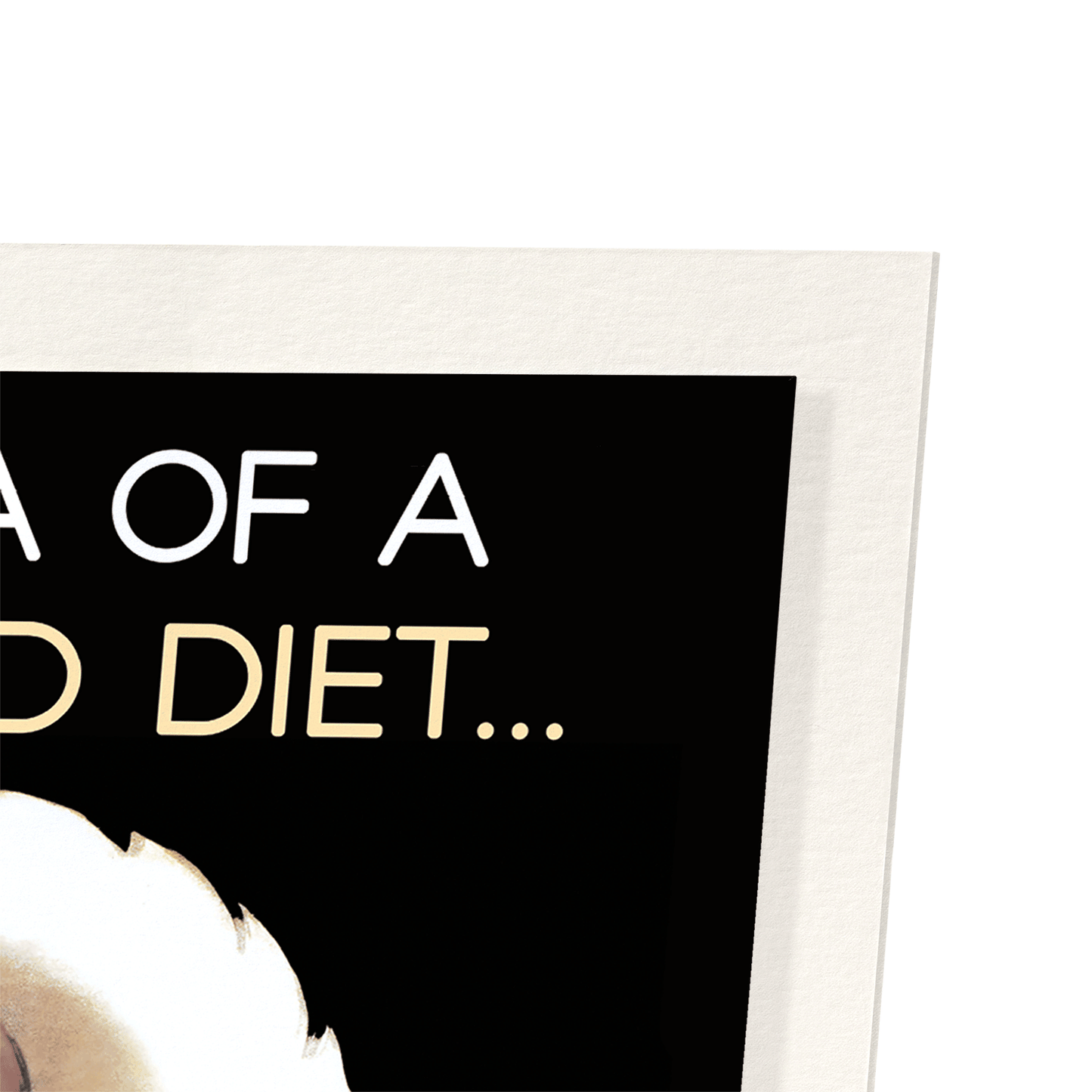 A BALANCED DIET: Vintage Art Print