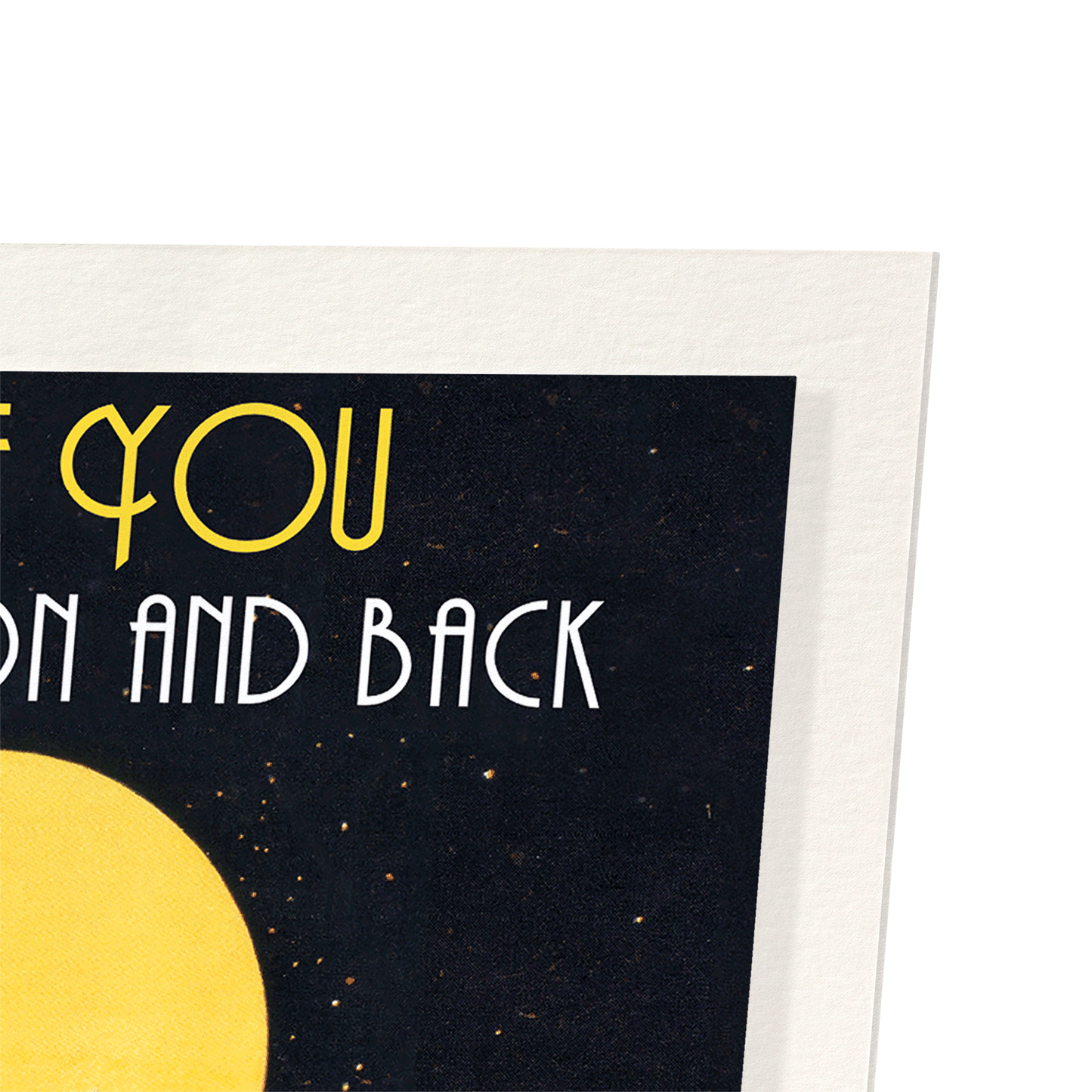 MOON AND BACK: Vintage Art Print