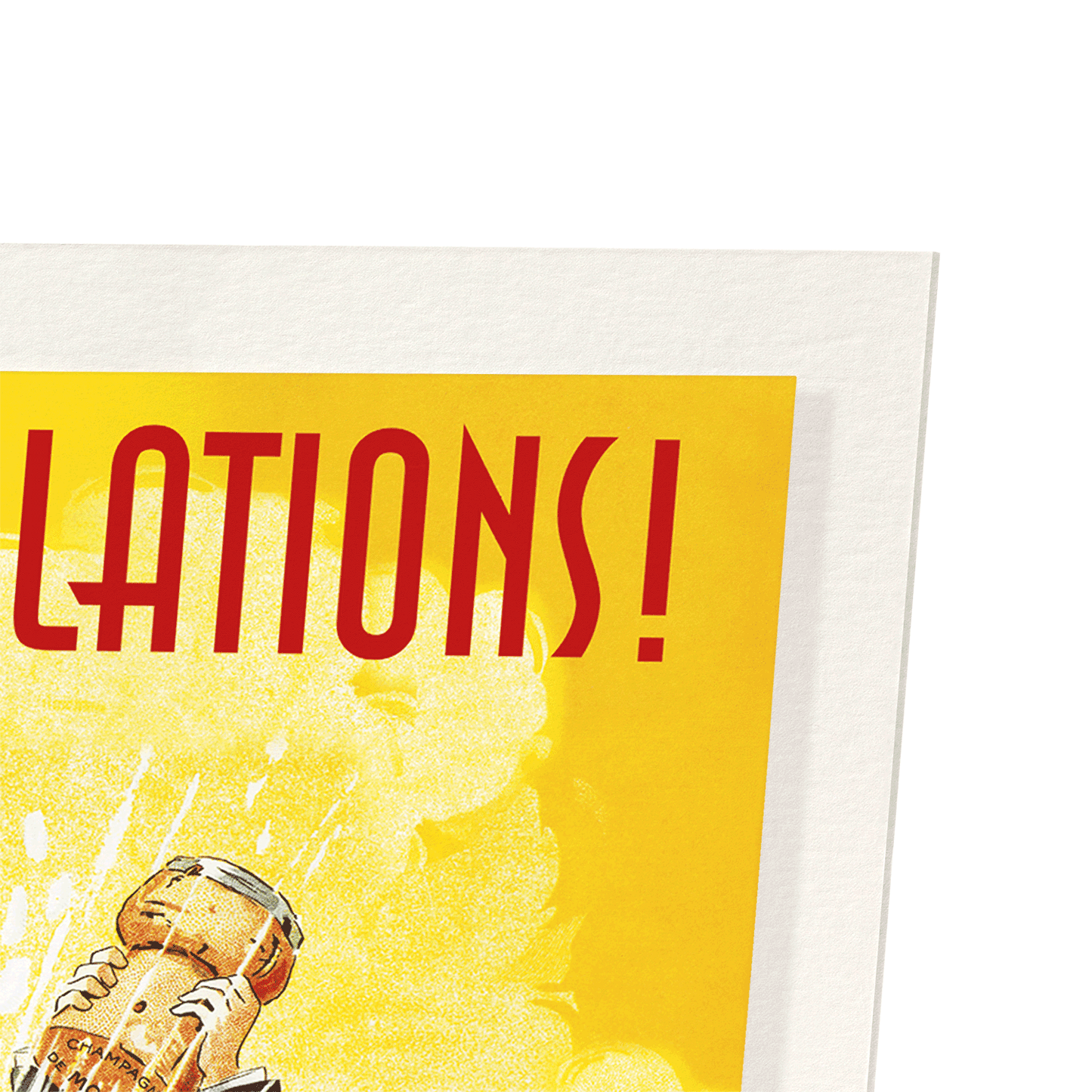 CONGRATULATIONS POP: Vintage Art Print