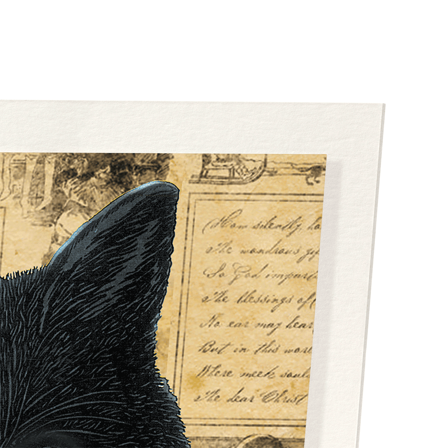 MEOWY CHRISTMAS: Vintage Art Print
