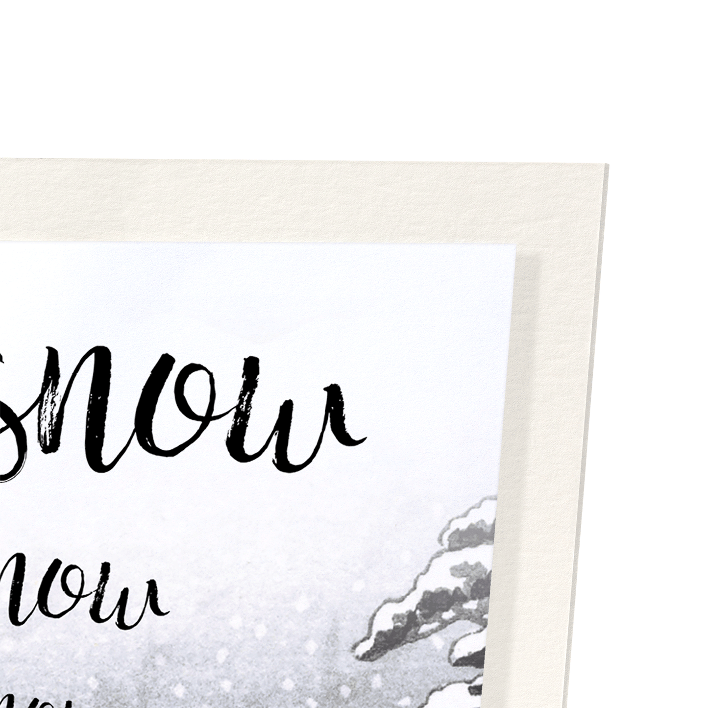 LET IT SNOW: Vintage Art Print