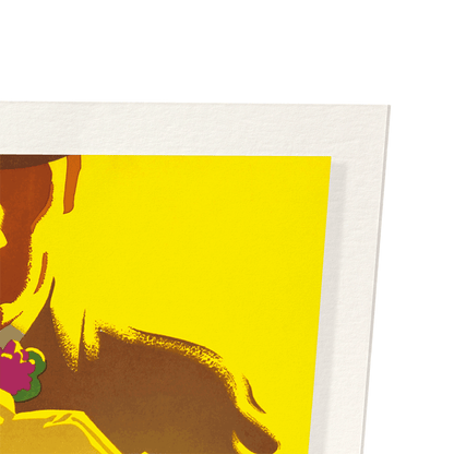 BEING A GENTLEMAN IS A CHOICE: Vintage Art Print