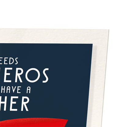 BROTHER OVER SUPERHERO: Modern deco Art Print