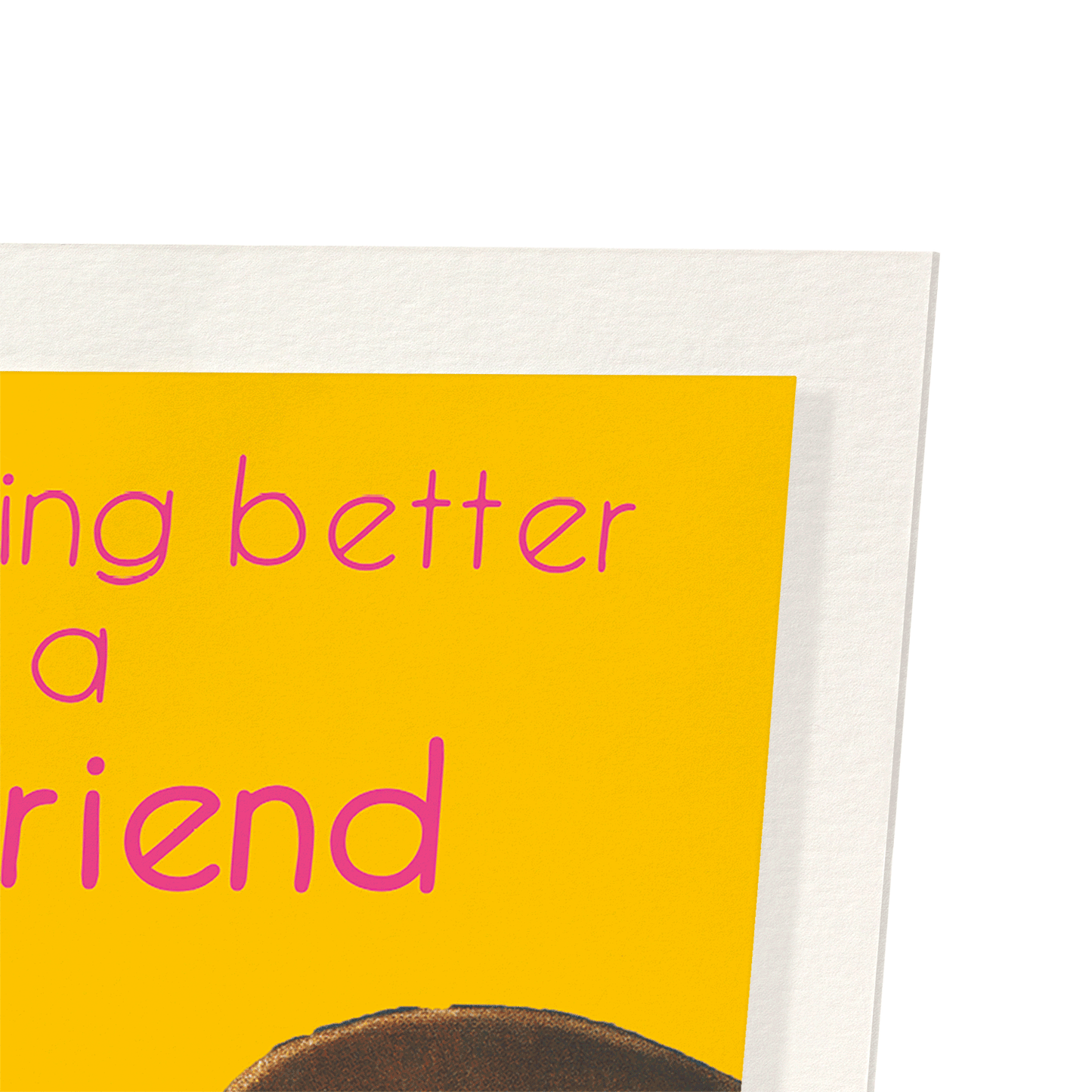 GOOD FRIEND WITH CHOCOLATE: Vintage Art Print