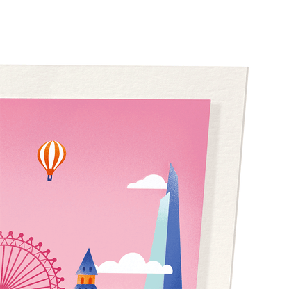 LONDON DREAM CITY: Modern deco Art Print