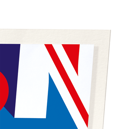 LONDON UNION JACK: Modern deco Art Print