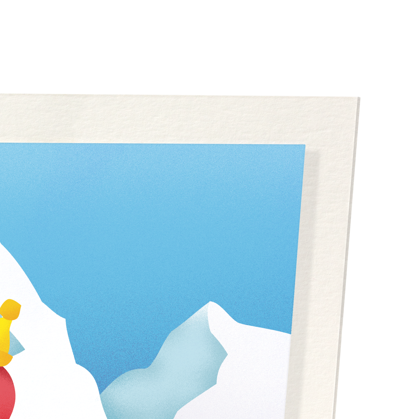 WINTER FLAMINGO: Modern deco Art Print