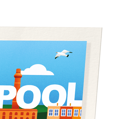 LIVERPOOL DREAM CITY: Modern deco Art Print