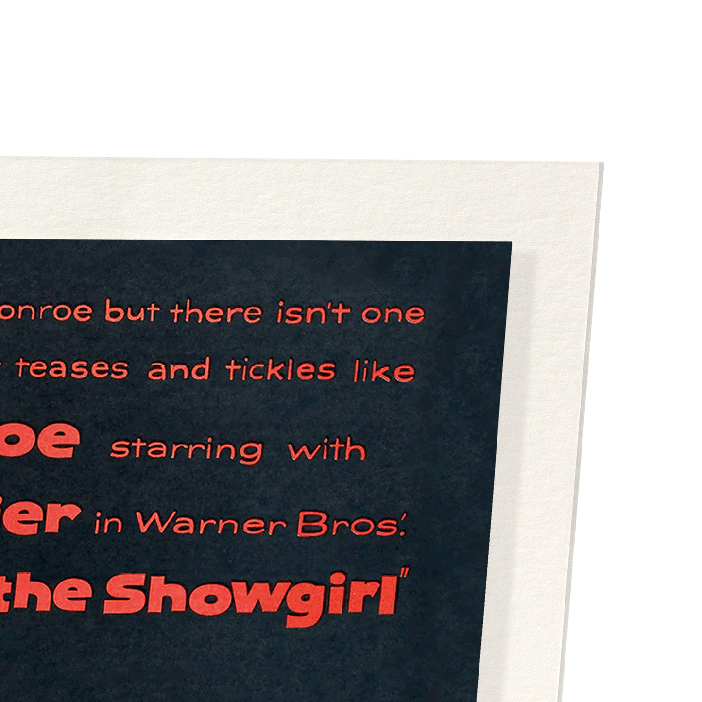 THE PRINCE AND THE SHOWGIRL (1957): Poster Art Print